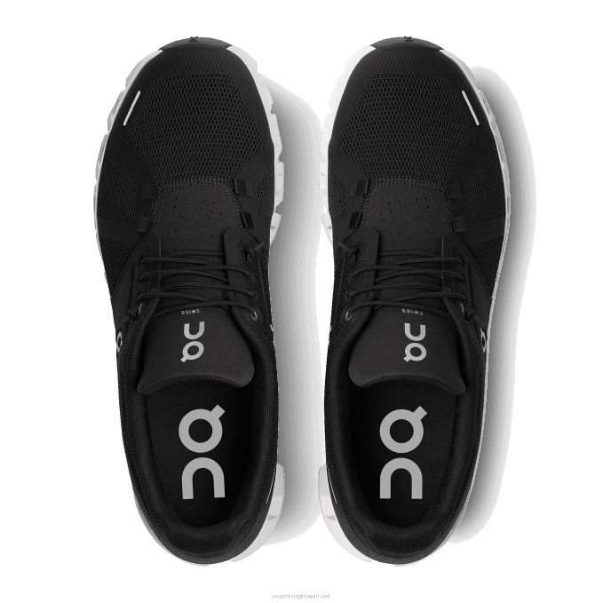 أسود / أبيض 8X68830 سحابة 5 رجال On Running [8X68830] أحذية الدقة on